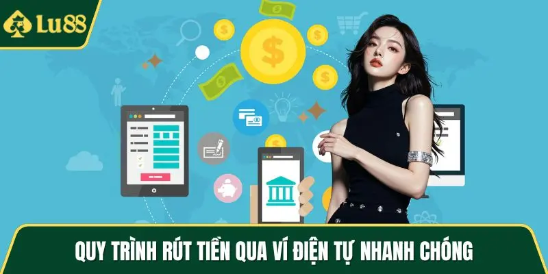Quy trình rút tiền qua ví điện tự nhanh chóng